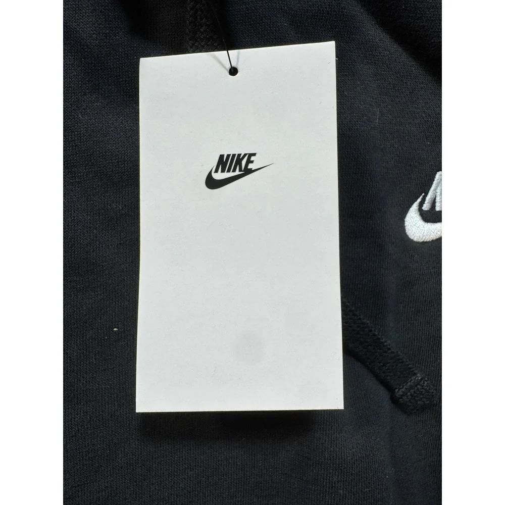 Nike Fleece  Hoodie Men Sz Medium Tall‎ Black New